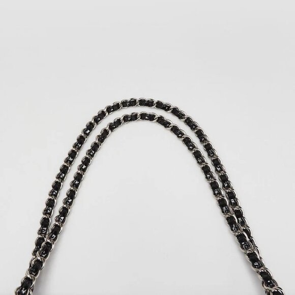 Chanel Black Quilted Patent Leather Classic Maxi Double Flap Bag - Picture 9 of 12